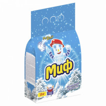 Стиральный порошок для ручной стирки МИФ МОРОЗНАЯ СВЕЖЕСТЬ 1,8кг 1/8