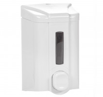 Диспенсер для жидкого мыла 500мл белый пластик ABS заливной (S2)