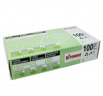 Перчатки латексные неопудренные ToMos, 100шт/упак S