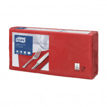Салфетки Tork 2-сл 33x33см, 200шт, красный