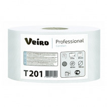 Туалетная бумага белая VEIRO PROFESSIONAL COMFORT 1сл, 200м