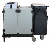 Тележка для горничных Vileda Ориго 300HHX. Комплектация с 1 чехлом и 1 доп колесом