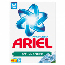 Стиральный порошок для ручной стирки ARIEL ГОРНЫЙ РОДНИК 450г