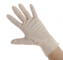 Перчатки латексные опудренные BENOVY, 100шт/упак L