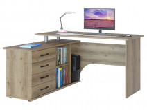 Компьютерный стол Сокол КСТ-109 Дуб Делано, Левый