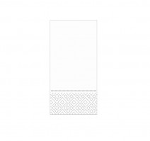 Салфетки бумажные PAPINO 41х41 2сл 50л/упак белые, сложение 1/8