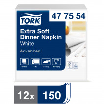 Tork салфетки 39 белые 1/8 сложения