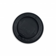 Крышка D90мм ЧЕРНАЯ д/стакана с клапаном 1/100 1/1000