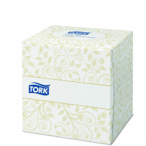 Салфетки для лица мягкие белые TORK 2сл., 100л, 20*21см 1/30