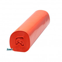 Мешки 180 литров, 20 шт. в рулоне, 90х110 ПВД, оранжевые, стандарт