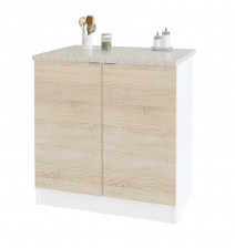 Стол с полками Сокол ТК-08 Белый / Дуб сонома