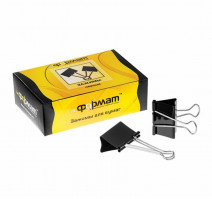 Зажим для бумаг 51мм 12шт/упак