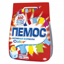 Стиральный порошок автомат ПЕМОС COLOR 2кг 1/6