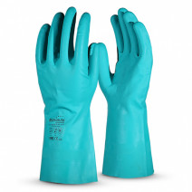 Перчатки нитрил MANIPULA ДИЗЕЛЬ рр 8-М, с напылением, голубые 1/12 1/120
