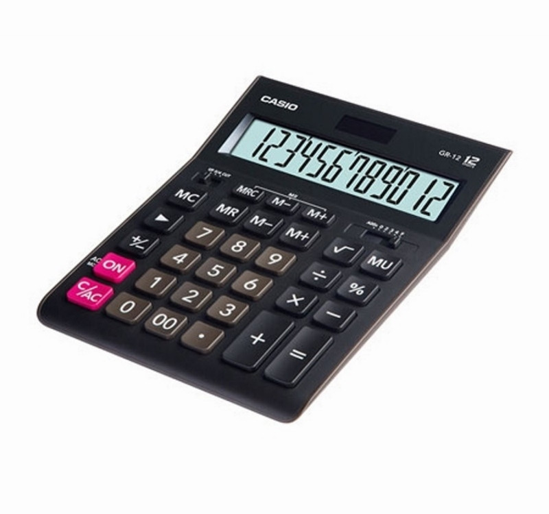 Калькулятор Casio бухгалтерский GR-12 12 разр. DP черный