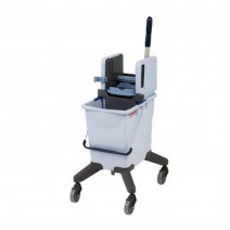 Одноведерная система 25л с вертикальным отжимом на колесах без тр. ручки