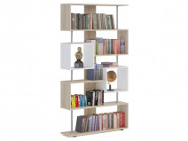 Стеллаж Сокол СТ-2 Дуб Сонома / Белый