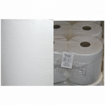 Полотенце бумажное белое ТЕРРАЛАЙН 2сл, 150м, H19,8см, Ø -18,5/5см 6/1