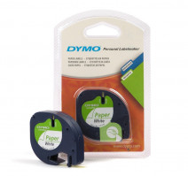 Картридж к Label принтеру DYMO LETRA TAG 12ммх4м, чер/бел бум S0721510