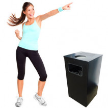 Квадратная урна для мусора, 8318