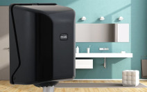 Диспенсер для рулонных бумажных полотенец, OG1B NOWA с центральной вытяжкой черный