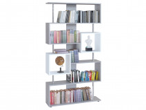 Стеллаж Сокол СТ-2 Бетон / Белый