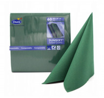Салфетки бумажные DUNI DUNILIN 40х40, DARK GREEN 45 шт/упак (186752)