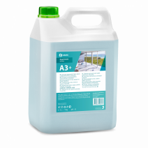 Моющее средство, концентрат, для стекол, зеркал и кафельной плитки GRASS А3+ 5л/5кг 1/4