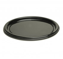 Поднос-тарелка Sabert d=23см черный (25 шт.)