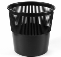 Корзина для бумаг 10л решетч. черная