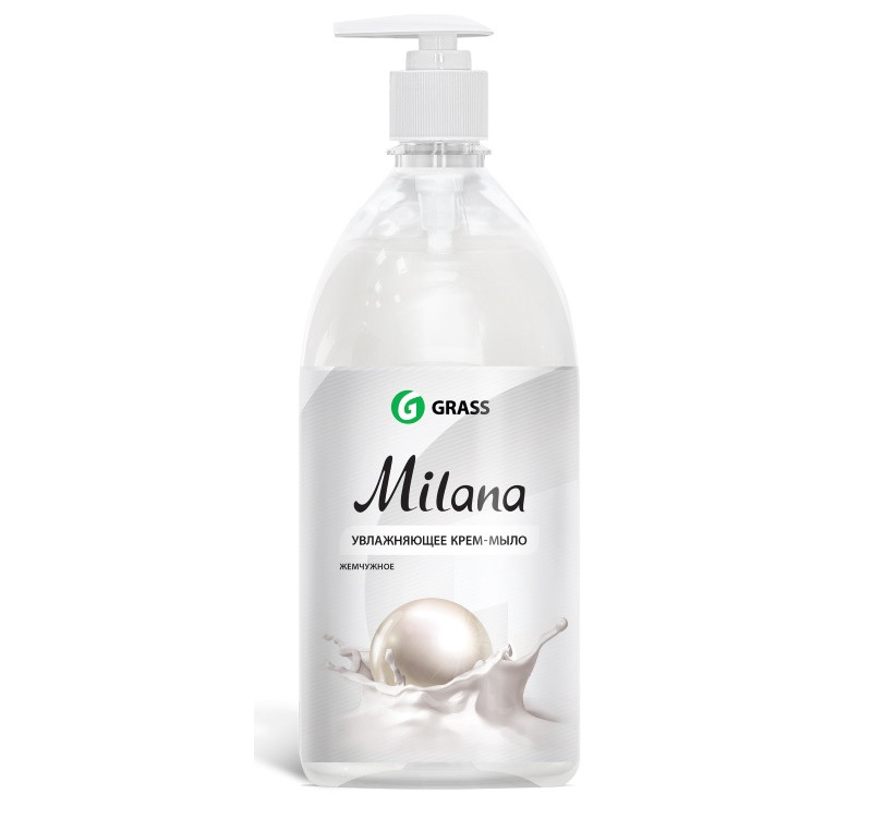 Жидкое крем-мыло 1л GraSS Milana жемчужное с дозатором (126201)