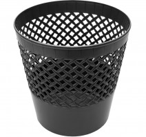 Корзина для бумаг 12л решетч. черная