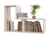 Стеллаж Сокол ПК-9 (модульный элемент) Беленый дуб