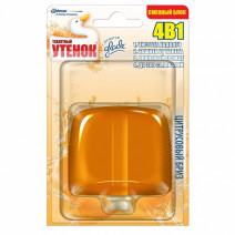 Запасной блок к подвеске для унитаза ЦИТРУСОВЫЙ БРИЗ ТУАЛЕТНЫЙ УТЕНОК 55мл 1/12