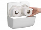 Диспенсер для двух стандартых рулонов туалетной бумаги, белый KIMBERLY AQUARIUS 1/1