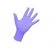 Перчатки нитриловые неопудренные 100шт/упак XS сиреневые