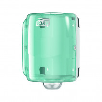 Диспенсер Tork Макси с центральной вытяжкой, белый/бирюзовый