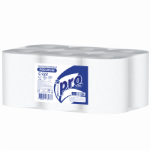 Полотенце бумажное белое PROtissue 2сл, 150м