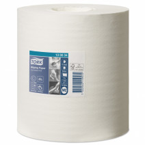 Протирочная бумага белая с центральной вытяжкой TORK PREMIUM 1сл, 165м, 471л, 19,5*35см, QuickDry, М2 130034 6/1