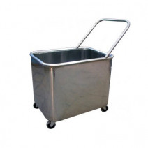 Тележка для прачечной нержавейка с клапаном слива