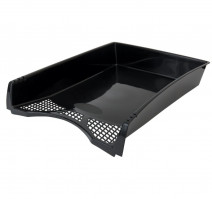 Лоток для бумаг горизонтальный STAFF черный