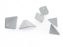 Плинтус Сокол Заглушки к плинтусу (Серые) Серый