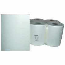 Полотенце бумажное белое ТЕРРАЛАЙН 2сл, 120м, H19,8см, Ø -15,5/5см 6/1