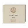 Швейный набор, картонная упаковка SARGAN (игла+ нити+ 2 пуговицы, чер. и бел.) 1/400