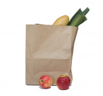 Пакет бумажный 260х150х340мм, крафт (450 шт.)