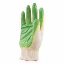 Перчатки трикотажные, 2-ое латекс покрытие ГРИН 1/10 1/100 1/400