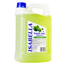 Жидкое мыло с антибактериальным эффектом ЗЕЛЕНЫЙ ЧАЙ ISABELLA 5л 1/4