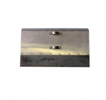 Лопата-движок снегоуборочная 350х500мм дюралиевая однобортная, с метал. накладкой 10-12см