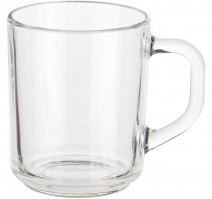 Кружка 250 мл. d=70, h=90 мм. прозрачная (12 шт.)