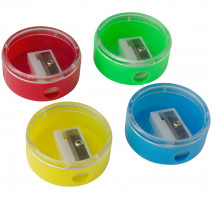 Точилка пластм. ARTSPACE квадратная, с контейнером ассорти